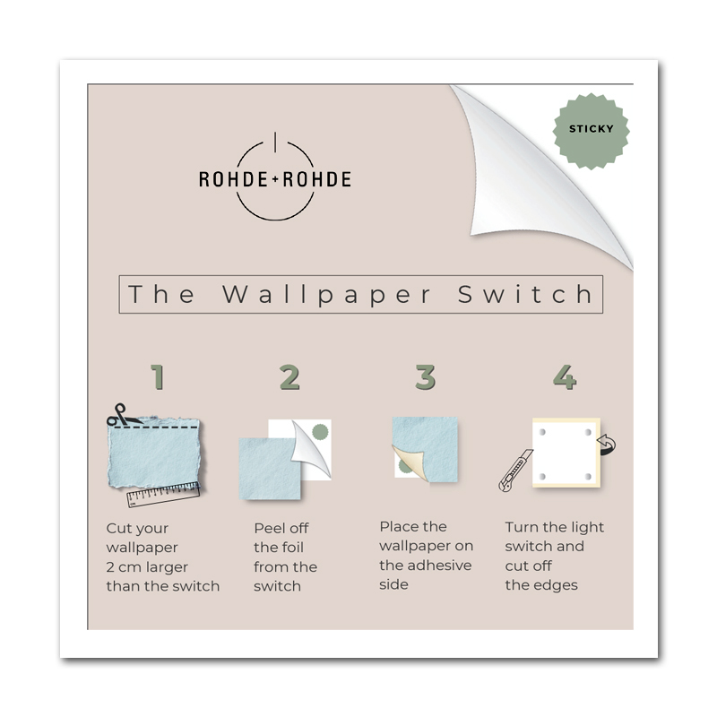 Wallpaper-Switch surface autocollante interrupteur d'éclairage sans contact 1 fois 230V